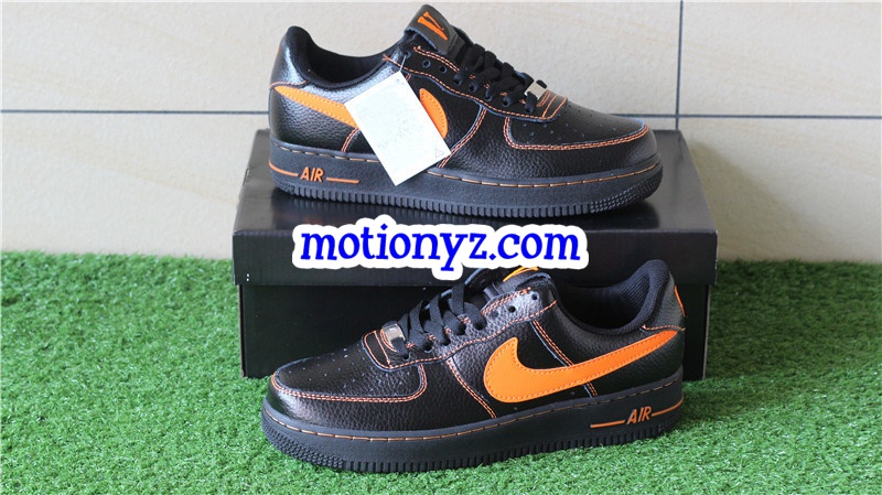 Special Field vlone X Air Force 1 Low Black Orange